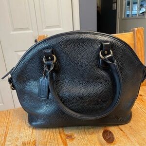 Coach Vintage Sheridan Roswell Satchel #4228 Black Pebbled Leather Bag Purse